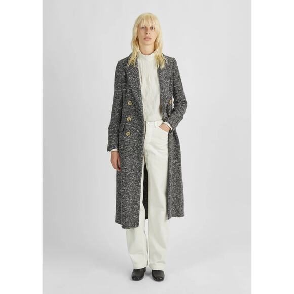 Isabel Marant Etoile Overton Boucle Wool Coat Size 38 EU 6 US - Picture 1 of 6